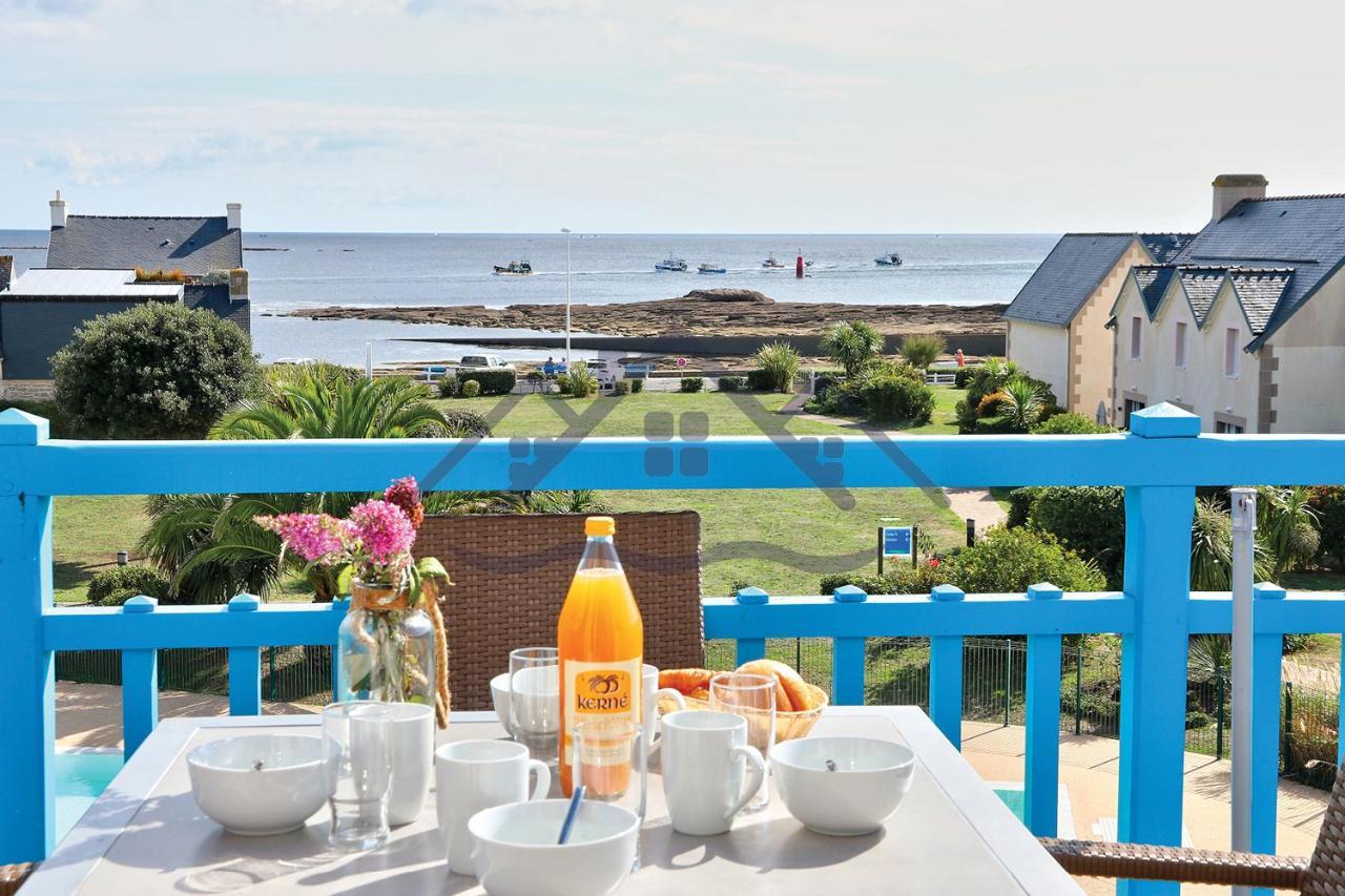 Au Guilvinec Seaside Retreat: Ocean Views, Pool & Garden Oasis Apartment Exterior photo